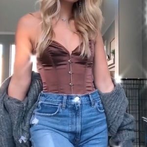 Brown Corset Top